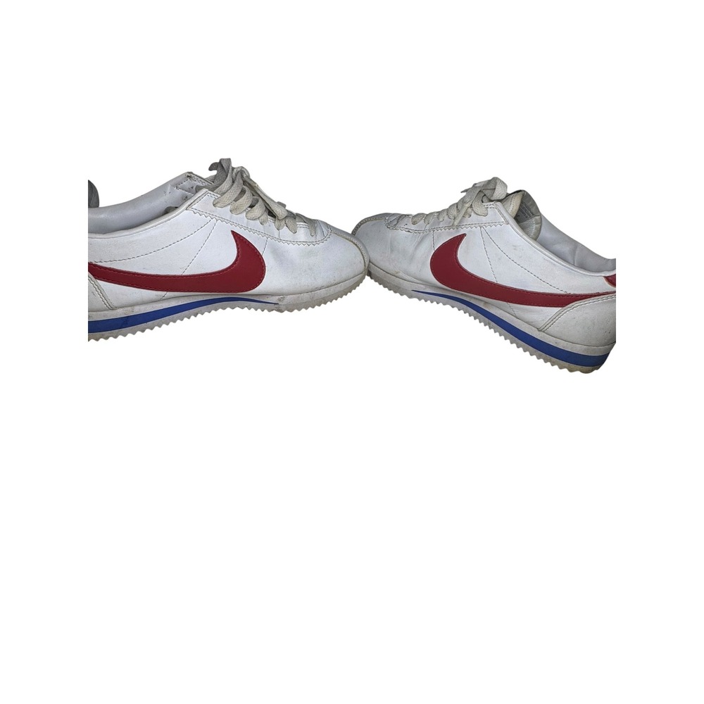 Nike Cortez Classic White Red Blue Sneakers Forrest Gump Colorway Leather Siz7.5 - Picture 2 of 5